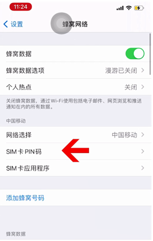 新乡苹果14维修网分享如何给iPhone14的SIM卡设置密码 