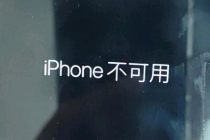 新乡苹果服务网点分享锁屏界面显示“iPhone 不可用”如何解决 